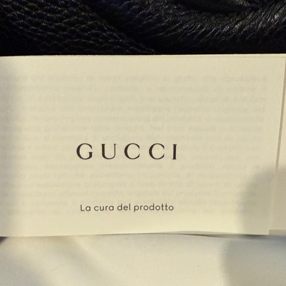 Gucci Black Leather Chain Shoulder Bag - Picture 2 of 7